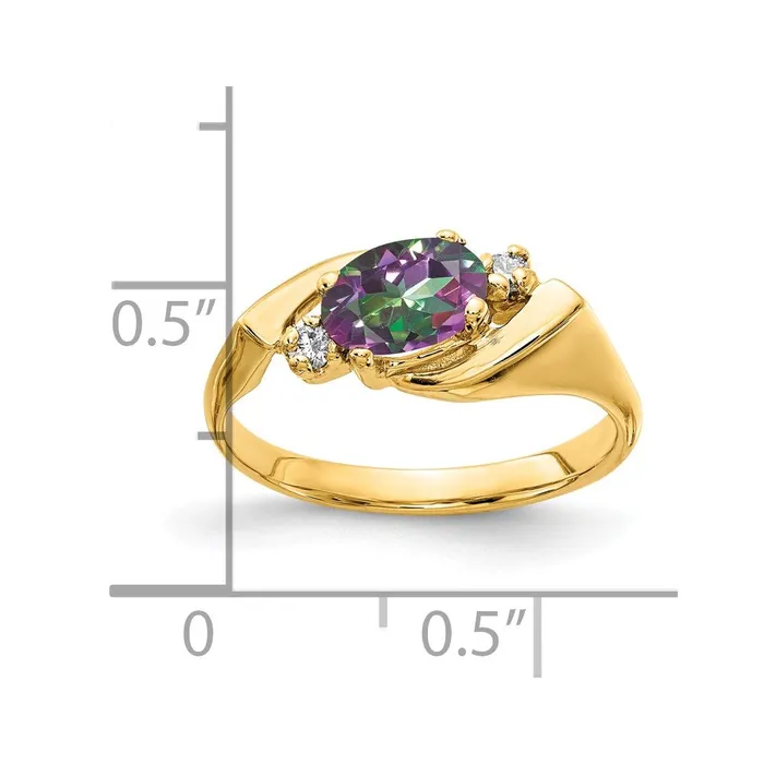 14K Yellow Gold AA Real Diamond ring Goldiacom Rings