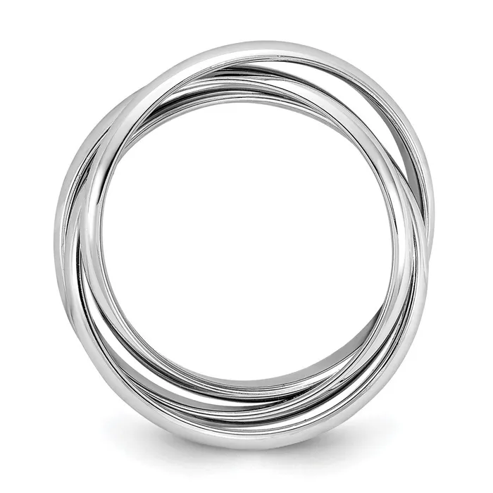 Goldia Rings 14k White Gold Polished Rolling Ring