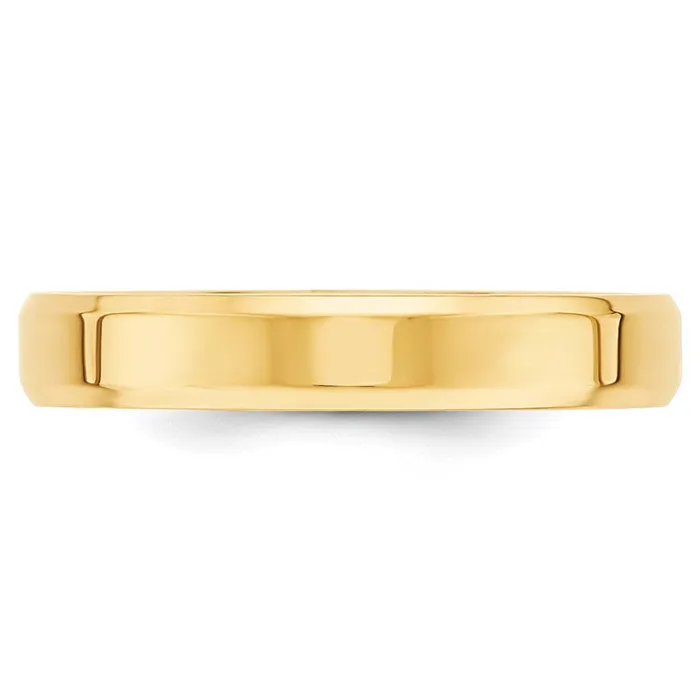 Goldia Rings Solid 10K Yellow Gold 4mm Bevel Edge Comfort Fit MensWomens Wedding Band Ring Size 13 Goldia Rings Solid 10K Yellow Gold 4mm Bevel Edge Comfort Fit MensWomens Wedding Band Ring Size 13