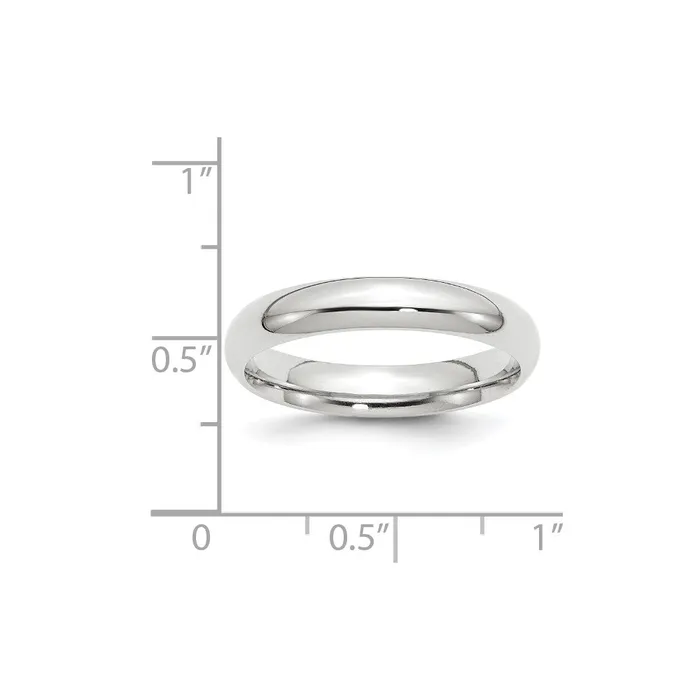 Goldia Rings Solid 10K Yellow Gold White Gold 4mm Comfort Fit MensWomens Wedding Band Ring Size 7