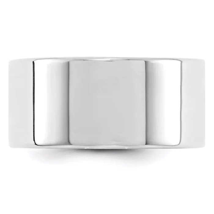 Goldia Solid 10K White Gold 10mm Light Weight Flat MensWomens Wedding Band Ring Size 55 Rings Goldia Solid 10K White Gold 10mm Light Weight Flat MensWomens Wedding Band Ring Size 55 Rings