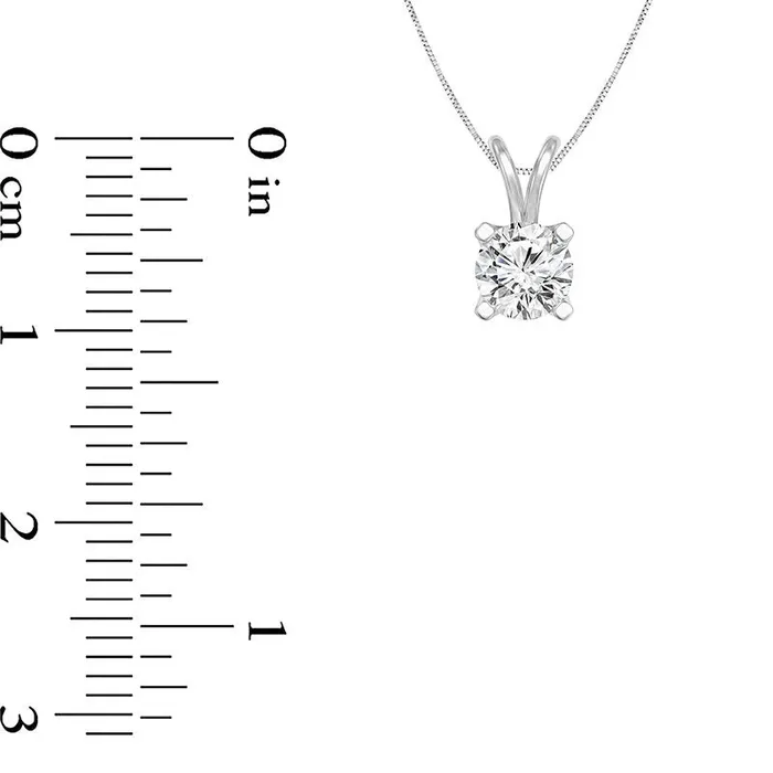 Necklaces 05 CT Certified Natural Clarity Enhanced Solitaire Pendant in 14K White Gold IVS2 Goldia Necklaces 05 CT Certified Natural Clarity Enhanced Solitaire Pendant in 14K White Gold IVS2 Goldia