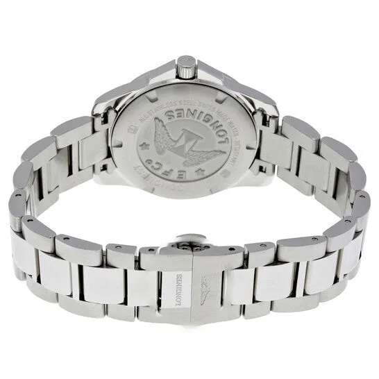 Original Longines Conquest Black Dial Diamond Ladies Watch L33784576 JMS always Watches Original Longines Conquest Black Dial Diamond Ladies Watch L33784576 JMS always Watches