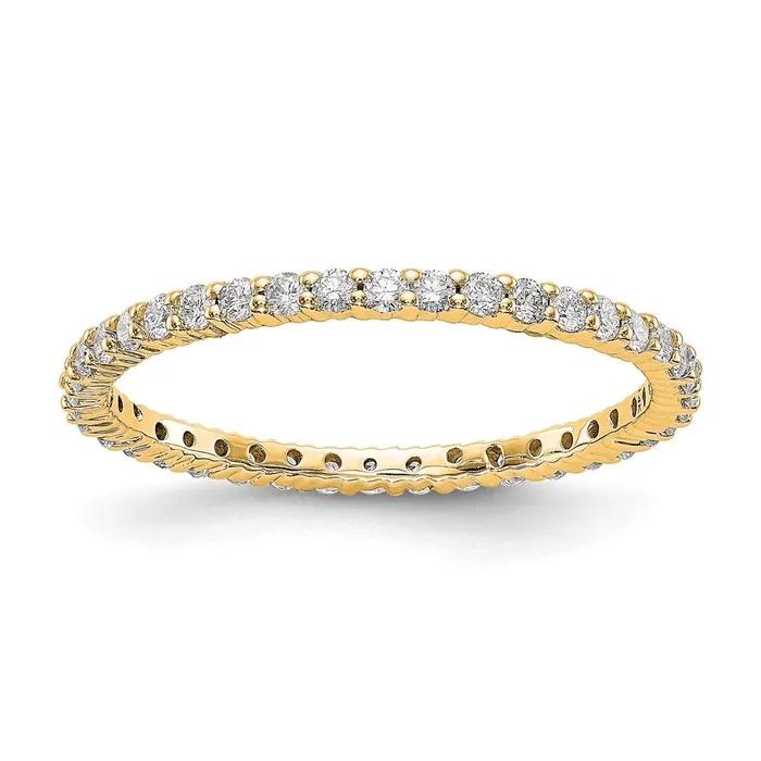 Rings 12ct Natural Diamond Wedding Ring Womens Stackable Eternity Band 14k Yellow Gold Goldiacom Rings 12ct Natural Diamond Wedding Ring Womens Stackable Eternity Band 14k Yellow Gold Goldiacom