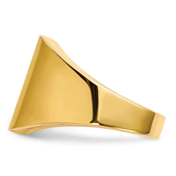 Rings Goldia 14K Yellow Gold 150x135mm Open Back Mens Signet Ring
