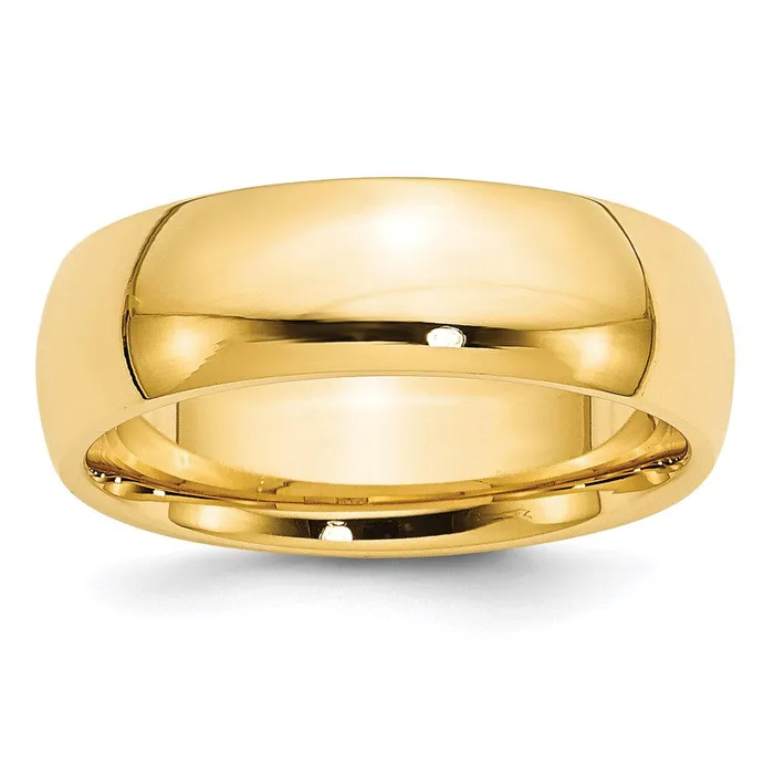 Rings Goldia Solid 10K Yellow Gold 7mm Comfort Fit MensWomens Wedding Band Ring Size 75 Rings Goldia Solid 10K Yellow Gold 7mm Comfort Fit MensWomens Wedding Band Ring Size 75