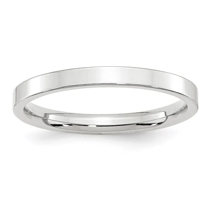 Rings Goldia Solid 18K White Gold 25mm Standard Flat Comfort Fit MensWomens Wedding Band Ring Size 95 Rings Goldia Solid 18K White Gold 25mm Standard Flat Comfort Fit MensWomens Wedding Band Ring Size 95