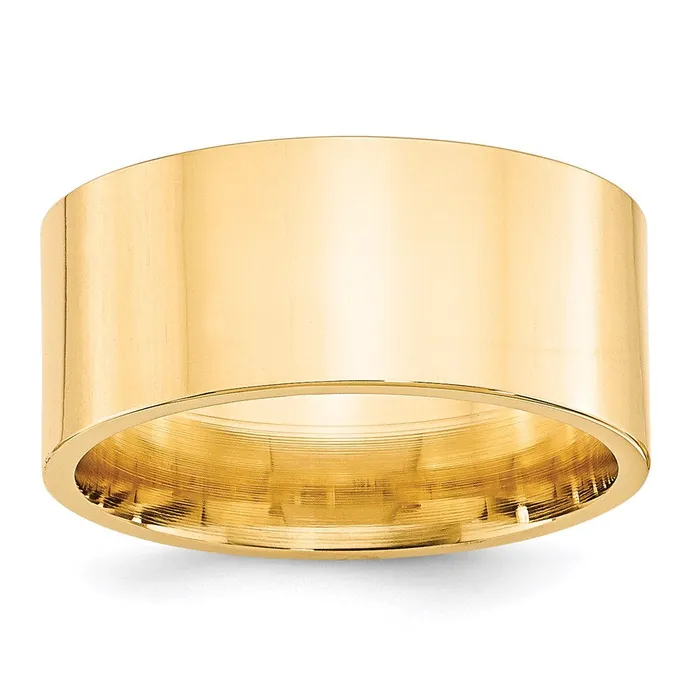 Rings Solid 10K Yellow Gold 10mm Standard Flat Comfort Fit MensWomens Wedding Band Ring Size 115 Goldia Rings Solid 10K Yellow Gold 10mm Standard Flat Comfort Fit MensWomens Wedding Band Ring Size 115 Goldia