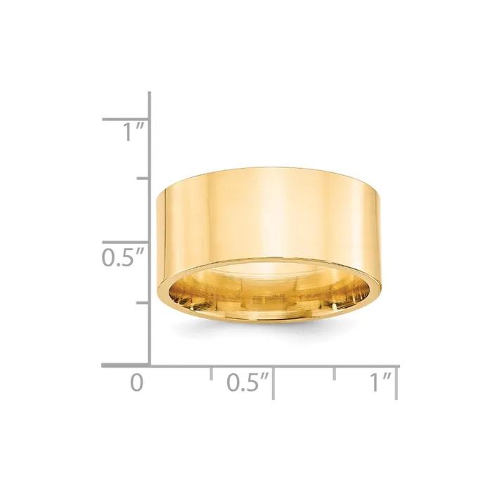 Rings Solid 10K Yellow Gold 10mm Standard Flat Comfort Fit MensWomens Wedding Band Ring Size 115 Goldia Rings Solid 10K Yellow Gold 10mm Standard Flat Comfort Fit MensWomens Wedding Band Ring Size 115 Goldia