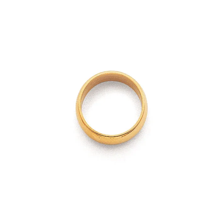 Solid 14K Yellow Gold 2mm Half Round MensWomens Wedding Band Ring Size 10 Goldia Rings