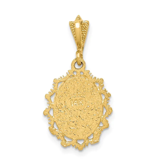 14K Twotone Polished St Mary Medal Pendant TreasureFineJewelers Rings