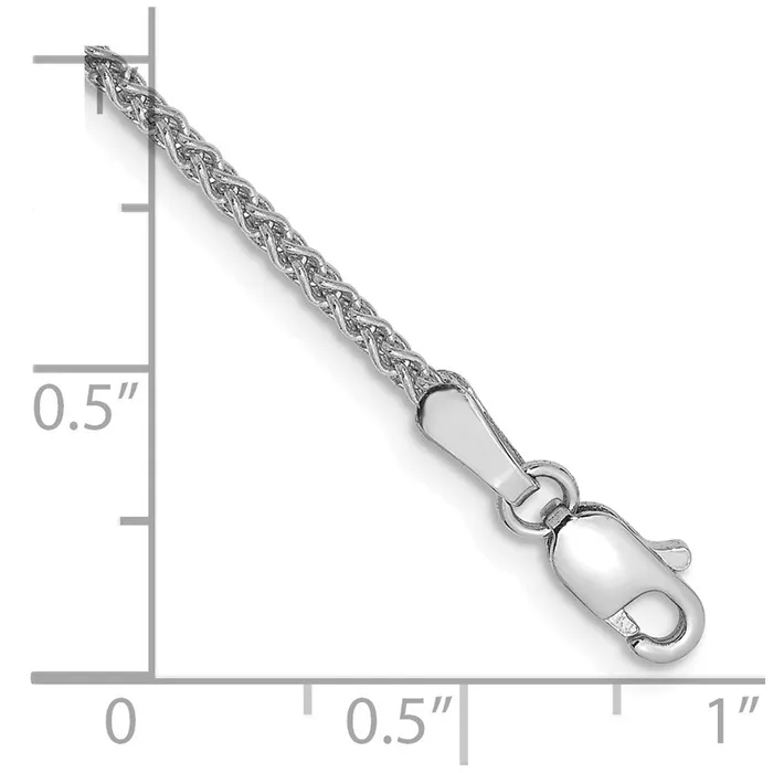 14K White Gold 7 inch 17mm Spiga with Lobster Clasp Bracelet TreasureFineJewelers Bracelets