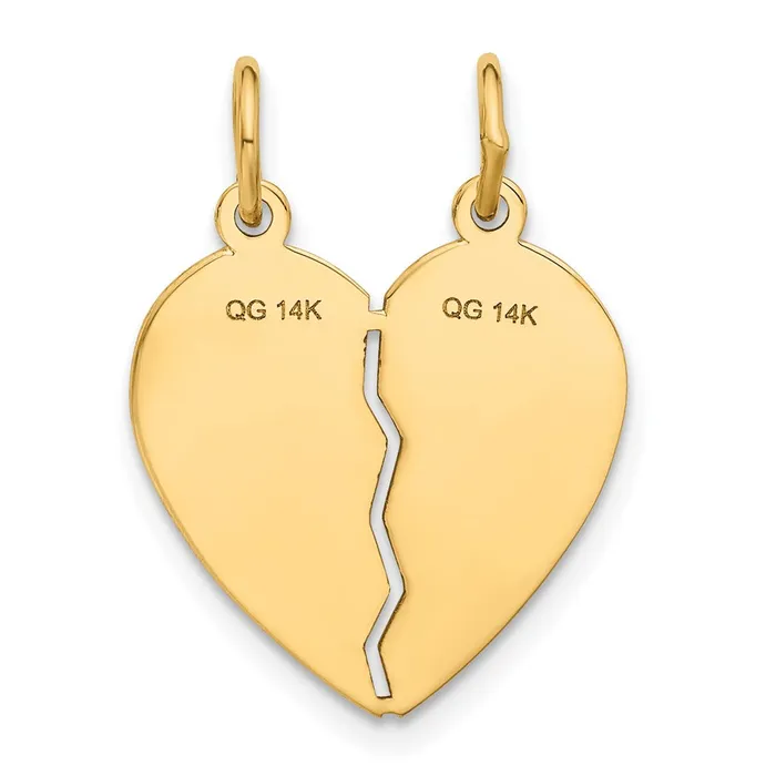 Charm Necklaces 14k Best Sister Breakapart Charm TreasureFineJewelers