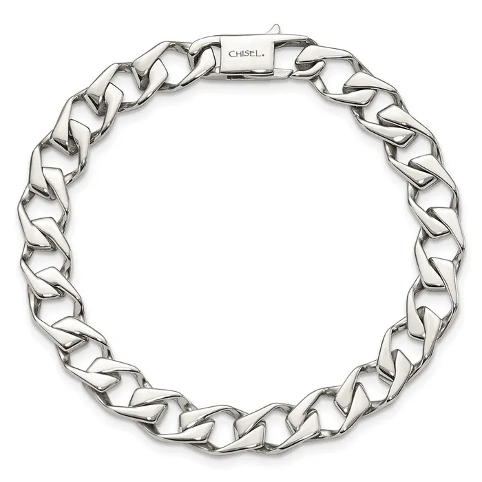Chisel Stainless Steel Polished 85 inch Fancy Link Bracelet TreasureFineJewelers Bracelets