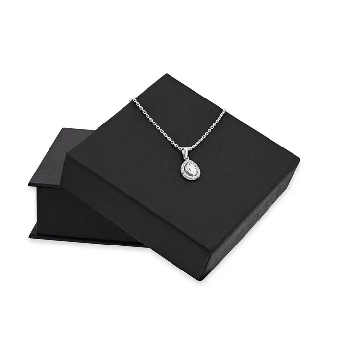 Ema Jewels Necklaces Rhea Crystal Sterling Silver Necklace