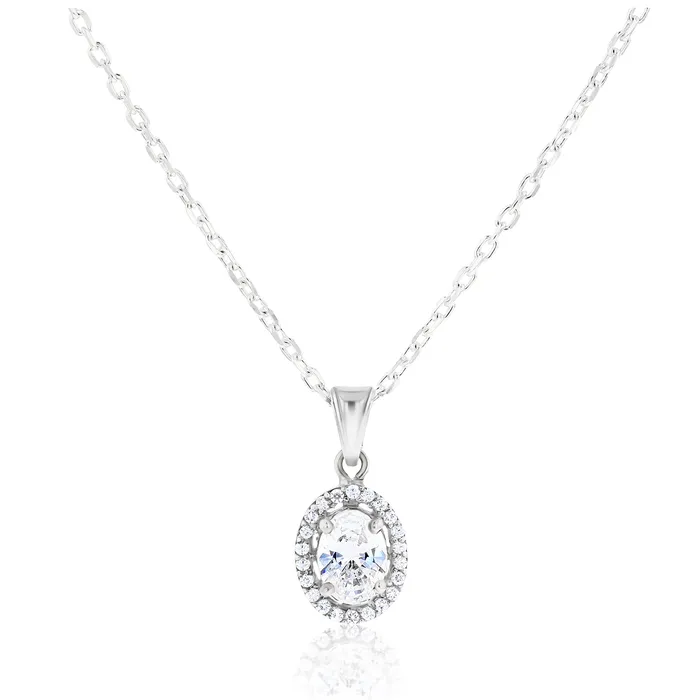 Euterpe Crystal Sterling Silver Necklace Ema Jewels Necklaces