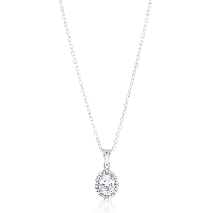 Euterpe Crystal Sterling Silver Necklace Ema Jewels Necklaces