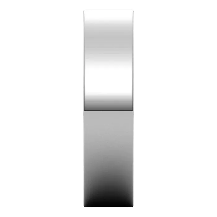 Rings TreasureFineJewelers 10K White Gold 5 mm flat Wedding Band