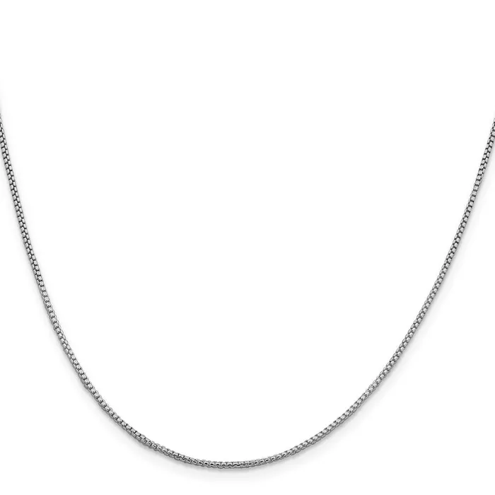Rings TreasureFineJewelers Sterling Silver Rhodiumplated 125mm Round Box Chain