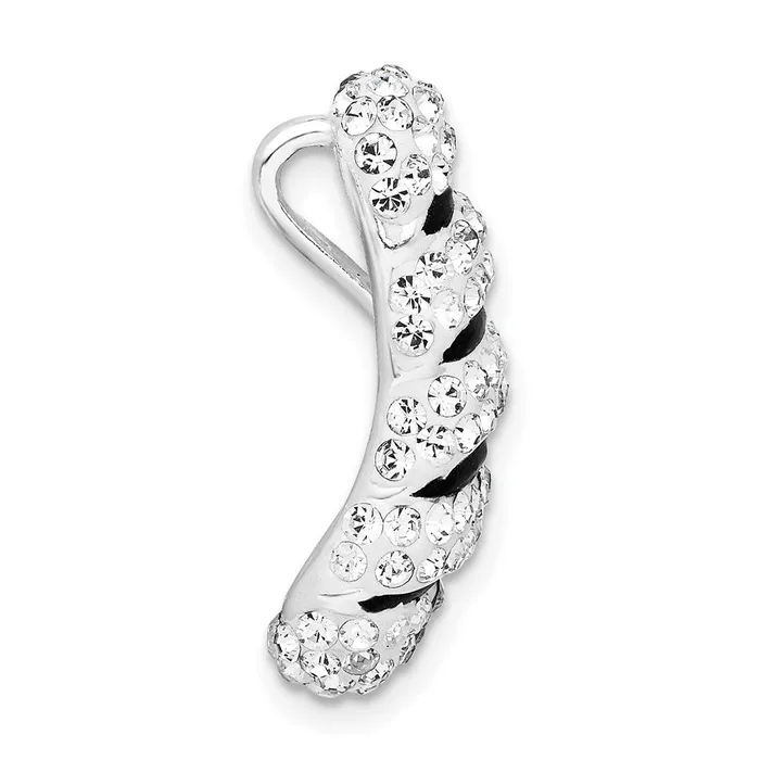 TreasureFineJewelers Necklaces Sterling Silver Stellux Crystal Pendant
