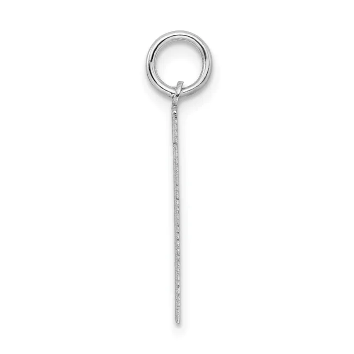 TreasureFineJewelers Sterling SilverRhodiumplated Satin Number 31 Charm Rings
